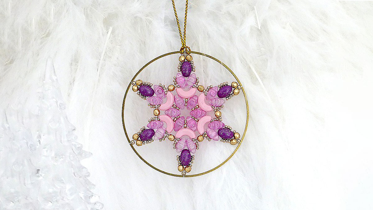 Schema  Snowflake beads by Puca® - France