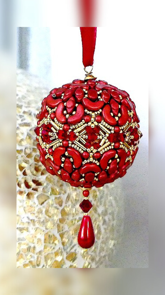 Christmas Poetry bead by Puca ®