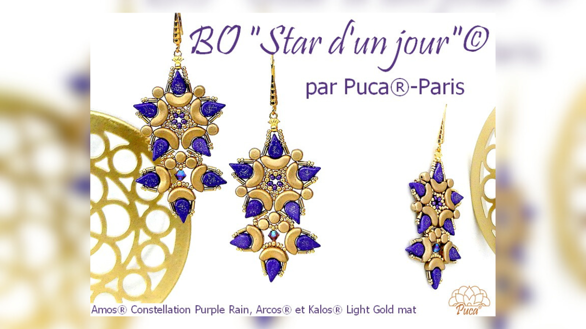 Schema Star d'un jour earrings by Puca® Schema Star d'un jour earrings by Puca®