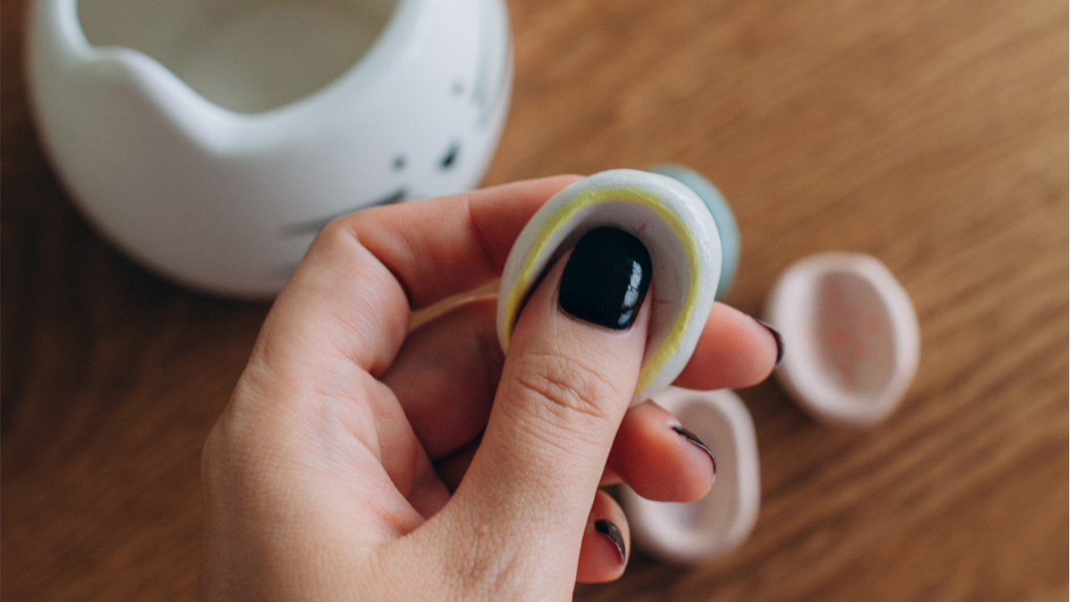 Schema  DIY Worry Stone - Soothing stone in self-hardening clay