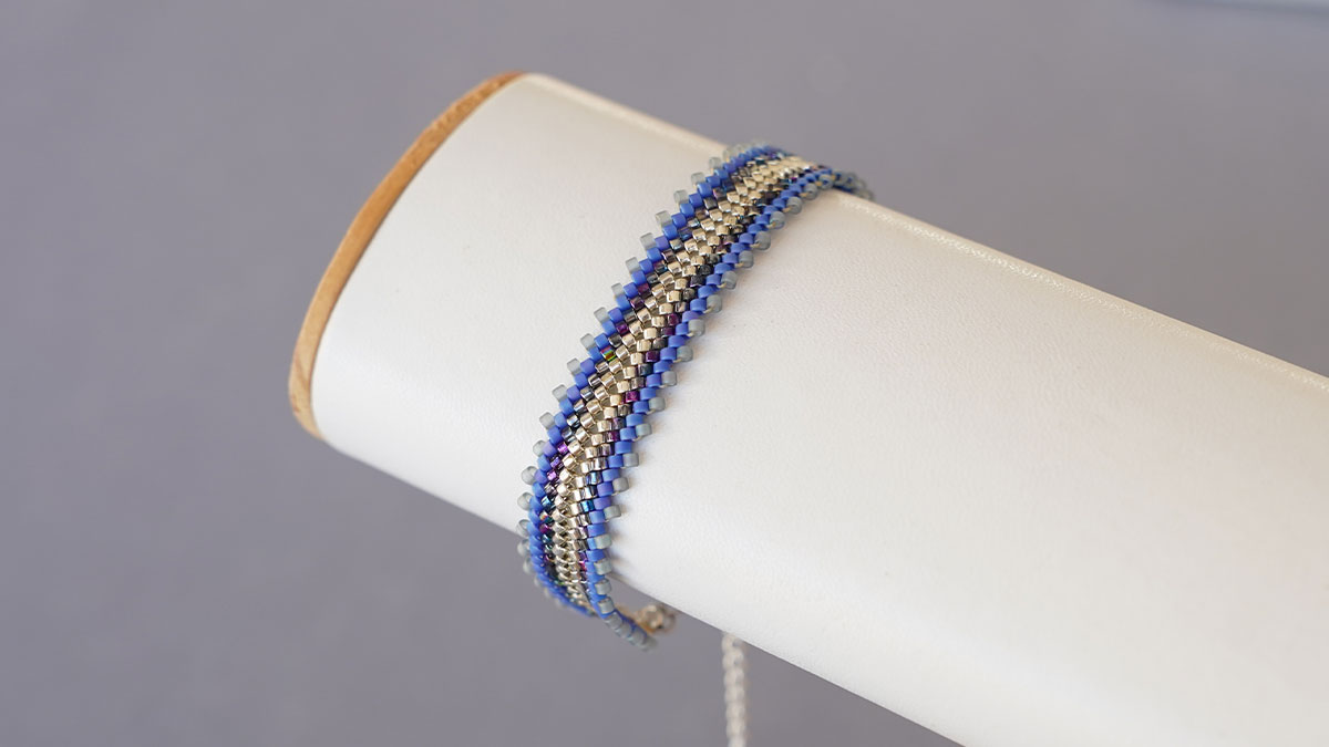 Herringbone peyote bracelet
