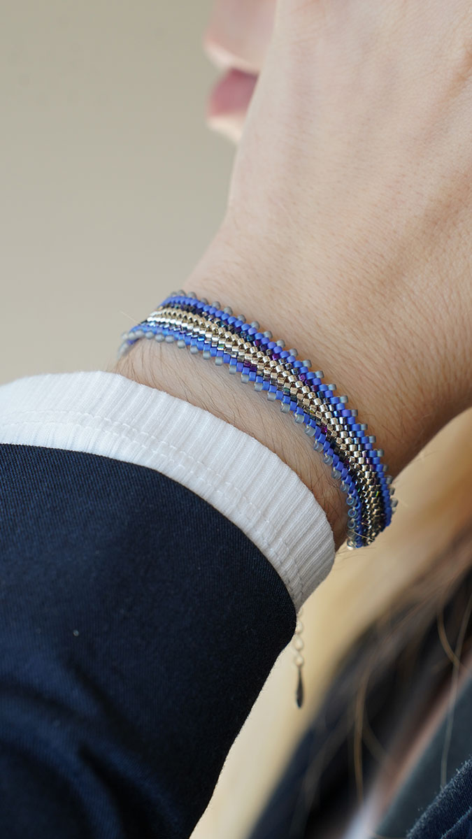 Herringbone peyote bracelet