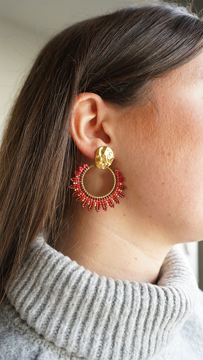 Schema Soleil earrings in Herringbone Schema Soleil earrings in Herringbone