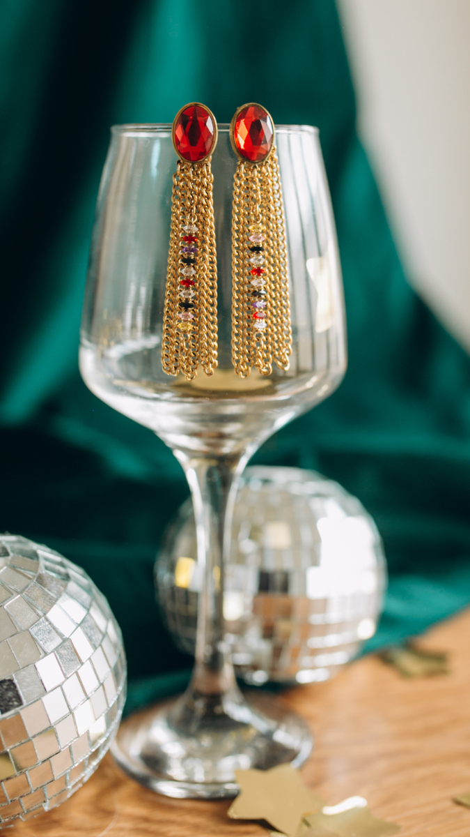 PureCrystal earrings and chains