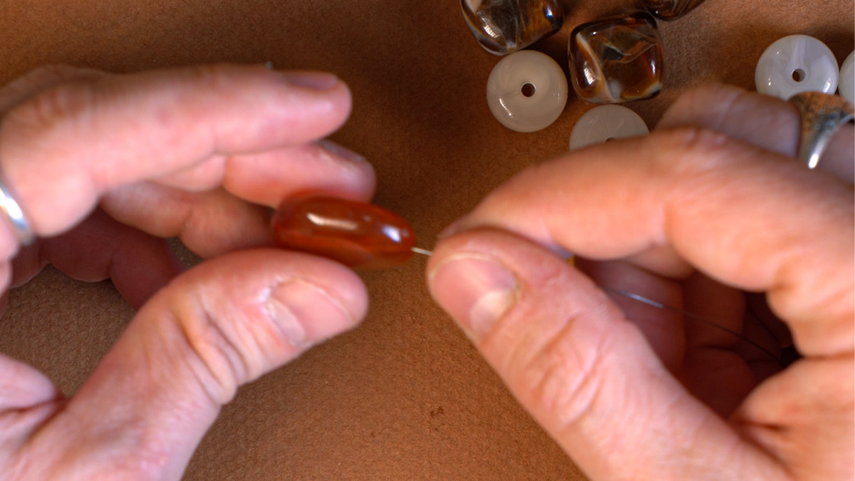 DIY bag jewelry stainless steel charms and resin beads : Step 3