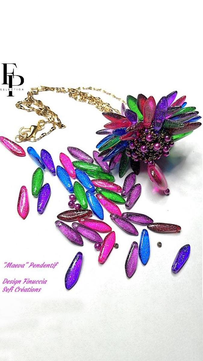 Schema Maeva pendant by Finuccia Sefi Créations Schema Maeva pendant by Finuccia Sefi Créations