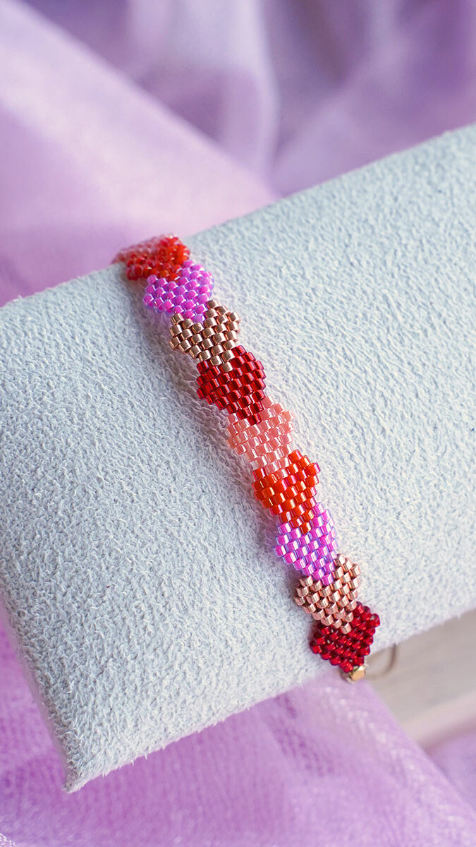 Woven hearts bracelet