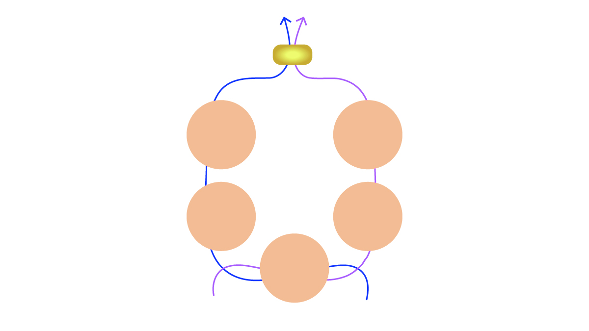 Preciosa gemstone and spinning top flower bracelet : Step 3