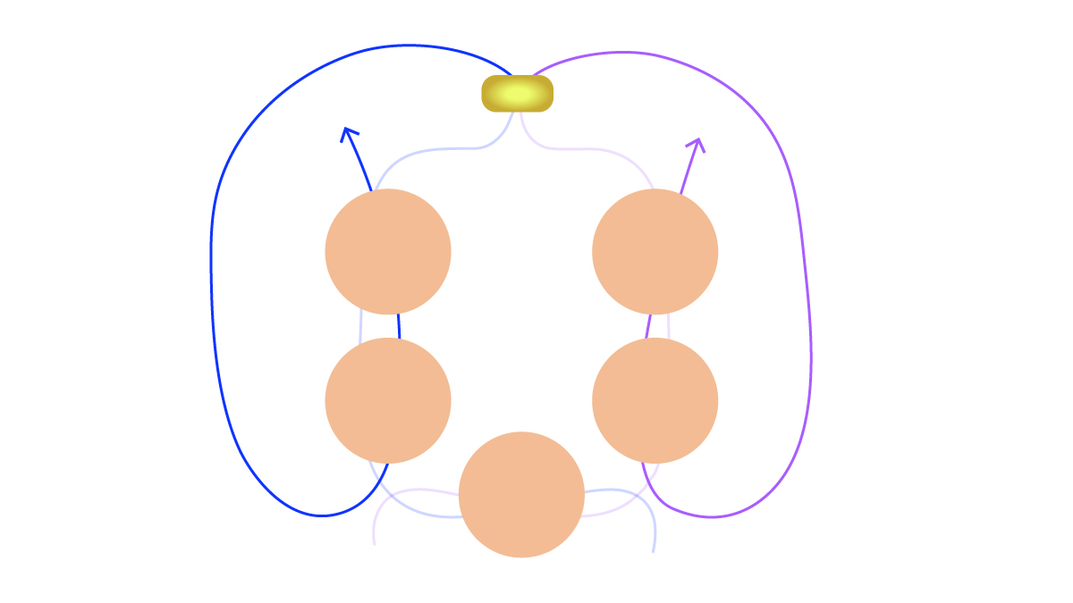 Preciosa gemstone and spinning top flower bracelet : Step 4