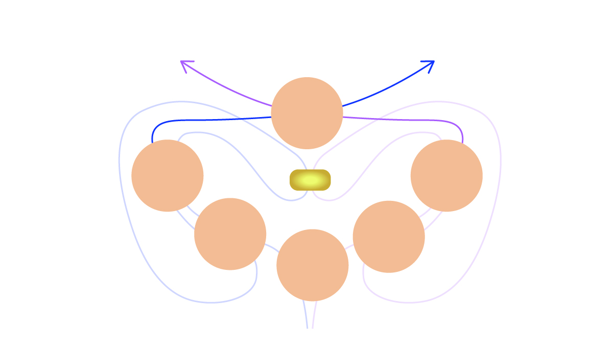 Preciosa gemstone and spinning top flower bracelet : Step 5