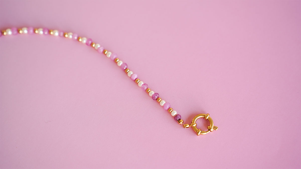 Assortment of natural stone bracelets : Step 2