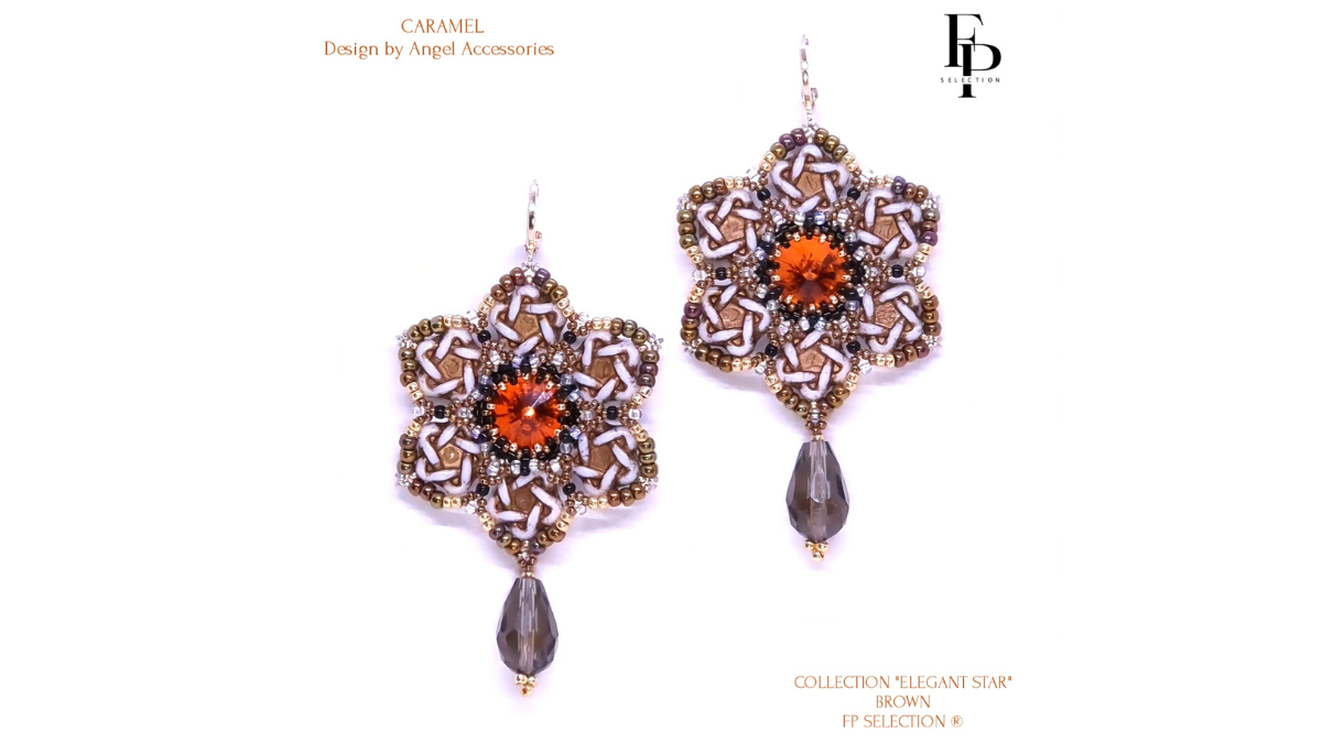 Caramel earrings by Angel Accessoiries®