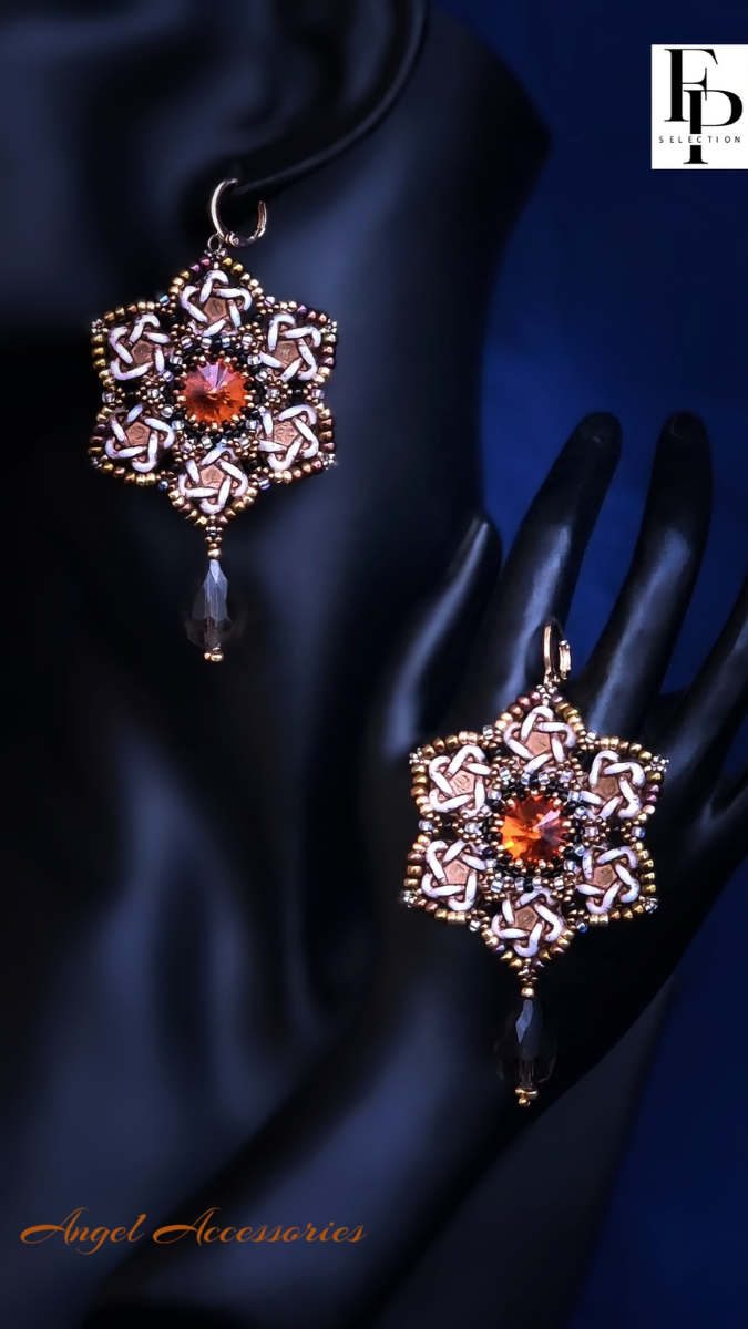 Caramel earrings by Angel Accessoiries®