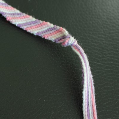 Brazilian bracelets trio classic, chevron, spur yarn skeins : Step 9