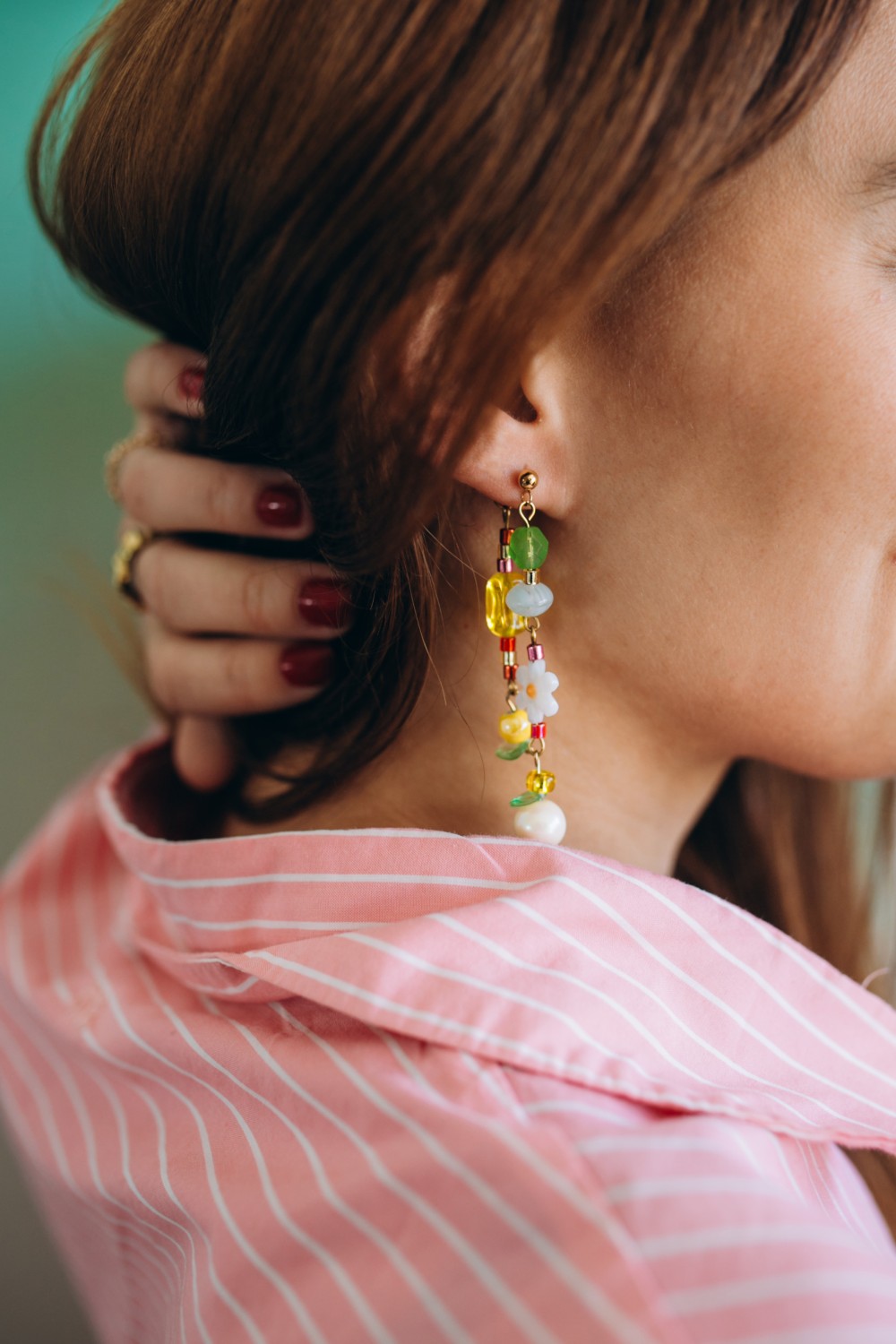 Colorful &amp; asymmetrical earrings