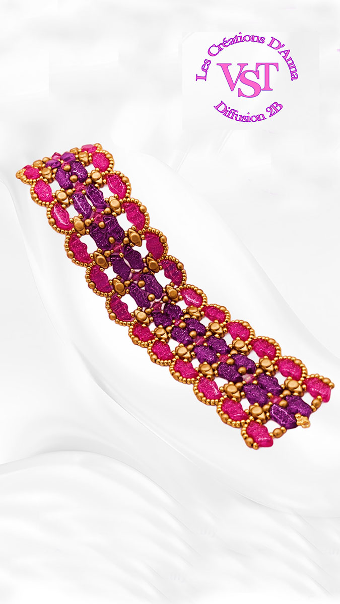 Schema  Bracelet Nilla by Les créations d'Anna® - Nilla Bracelet by Les créations d'Anna® - Nilla Bracelet by Les créations d'An