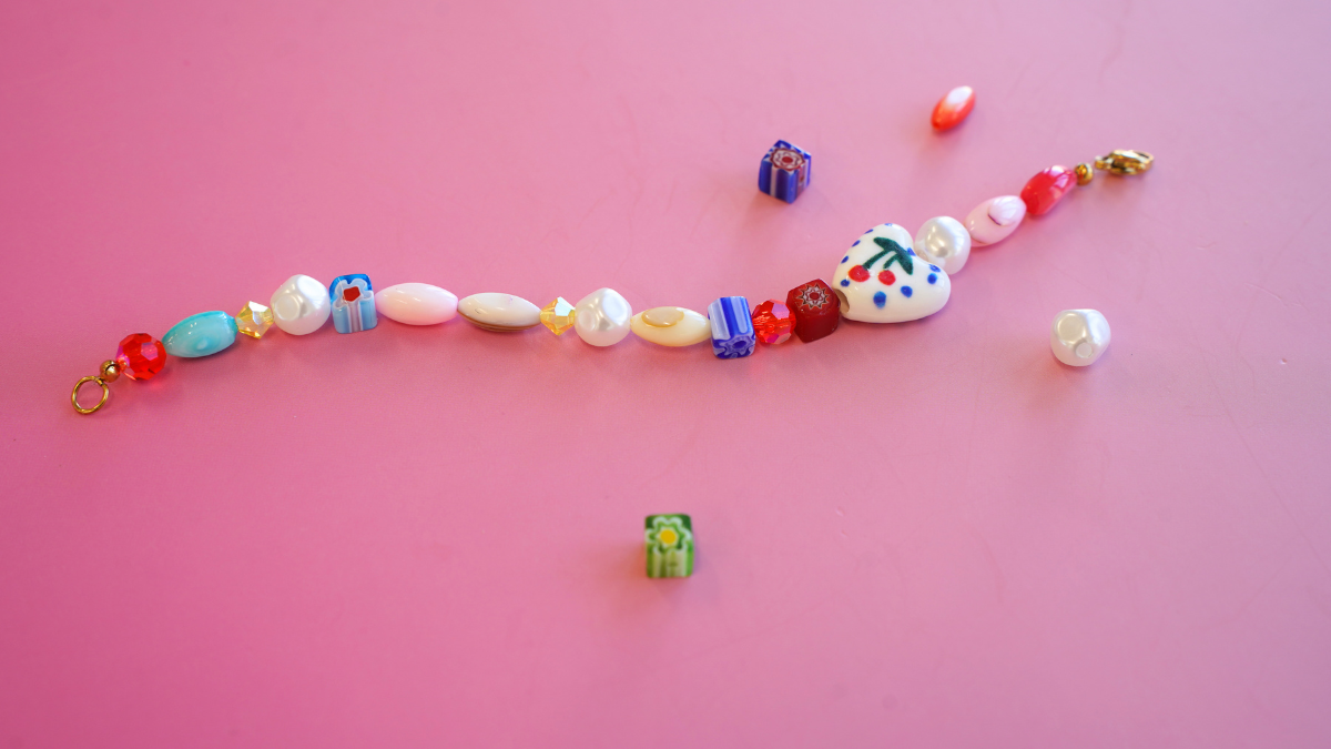 DIY: Trio of colorful ceramic beaded bracelets, Millefiori and Preciosa : Step 4