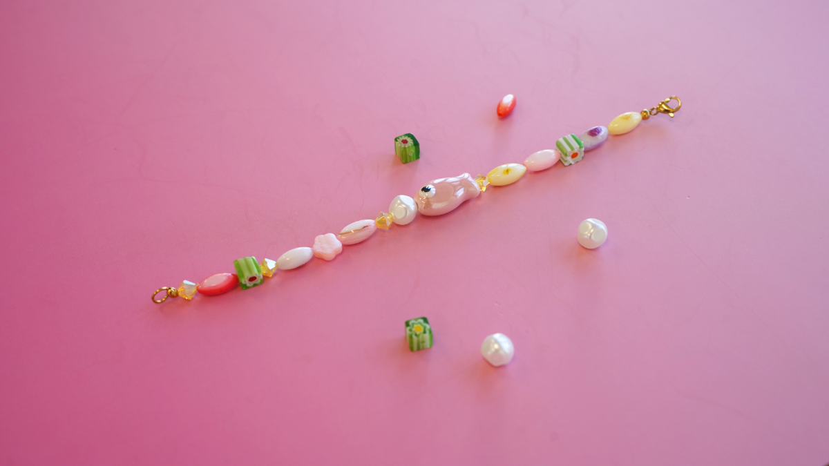 DIY: Trio of colorful ceramic beaded bracelets, Millefiori and Preciosa : Step 5