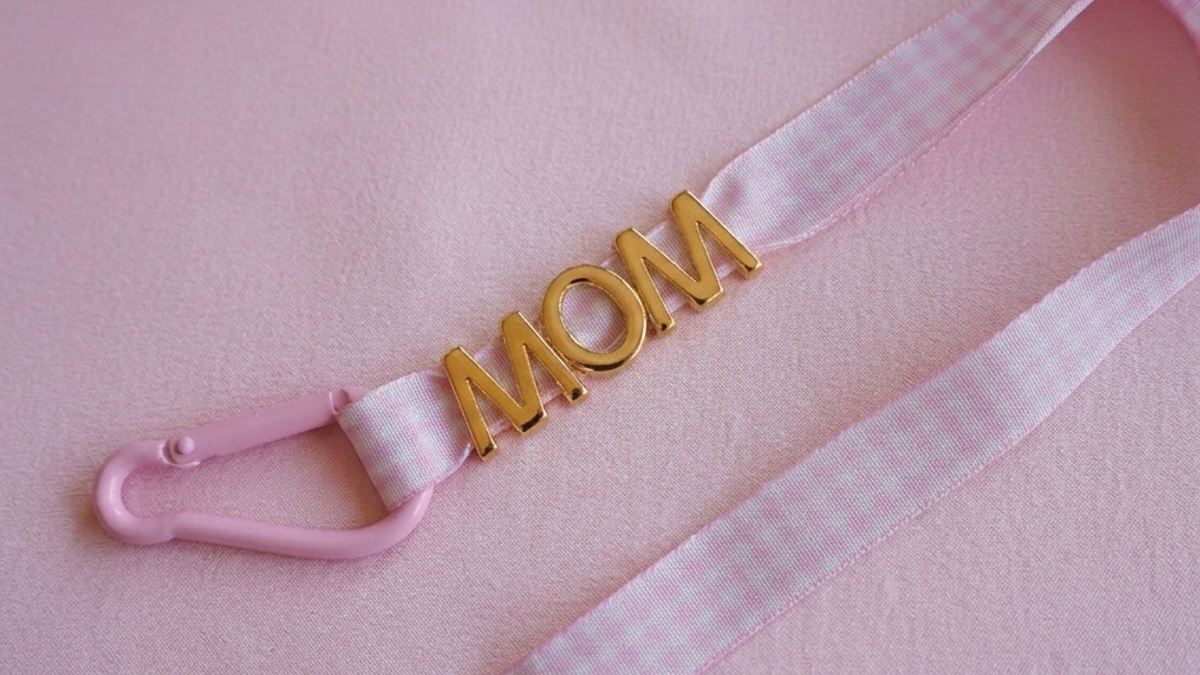 DIY Mother's Day bag jewelry: pearly bead and letter bow keyring : Step 2
