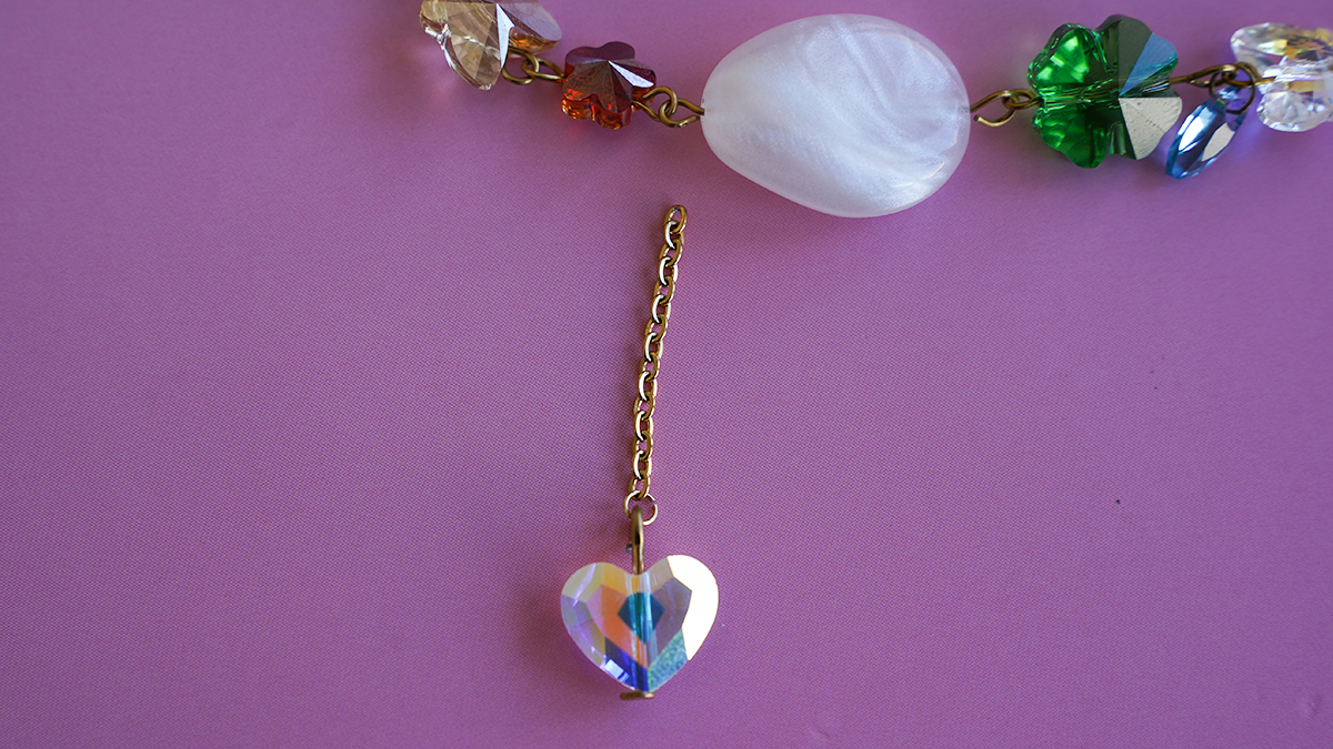 PureCrystal and pearly beads necklace : Step 4