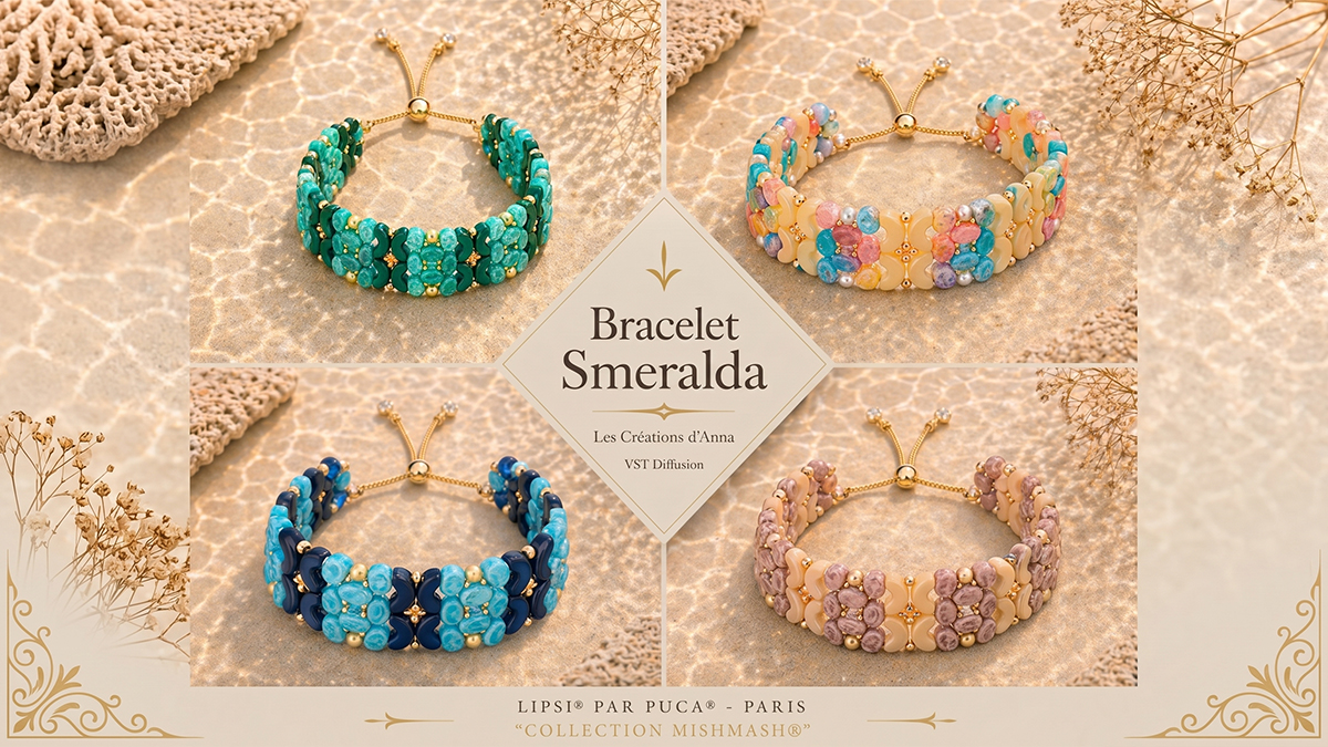 Schema Smeralda Bracelet by Les créations d'Anna® - France Schema Smeralda Bracelet by Les créations d'Anna® - France