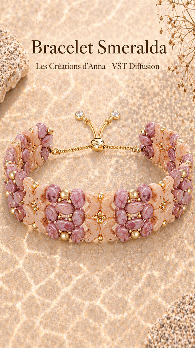 Schema Smeralda Bracelet by Les créations d'Anna® - France Schema Smeralda Bracelet by Les créations d'Anna® - France