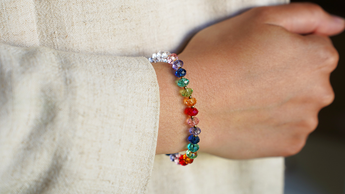 Schema  Multi-colored Swarovski crystal bracelet
