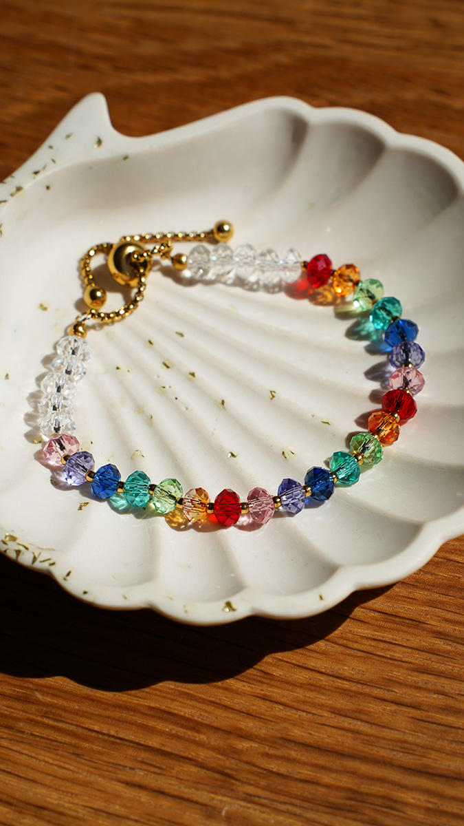 Multi-colored Swarovski crystal bracelet