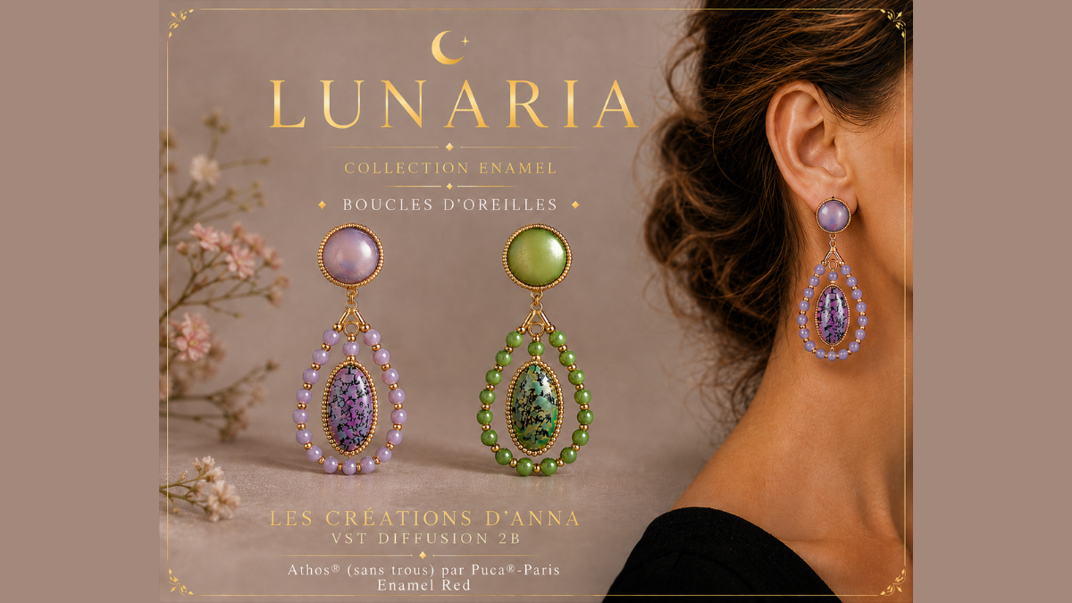 Lunaria earrings by Les créations d'Anna® - France