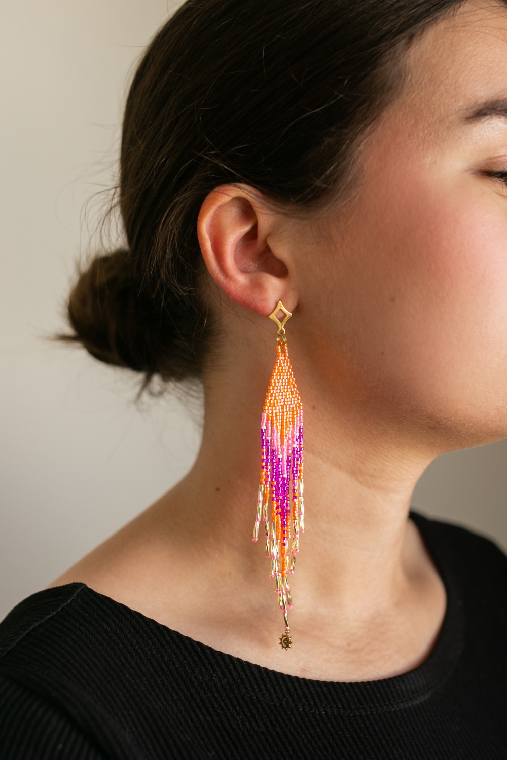Schema  Double Brick Stitch Earrings