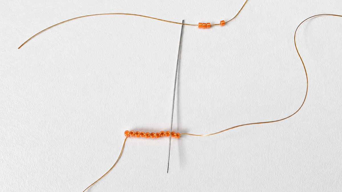 Double Brick Stitch Earrings : Step 5