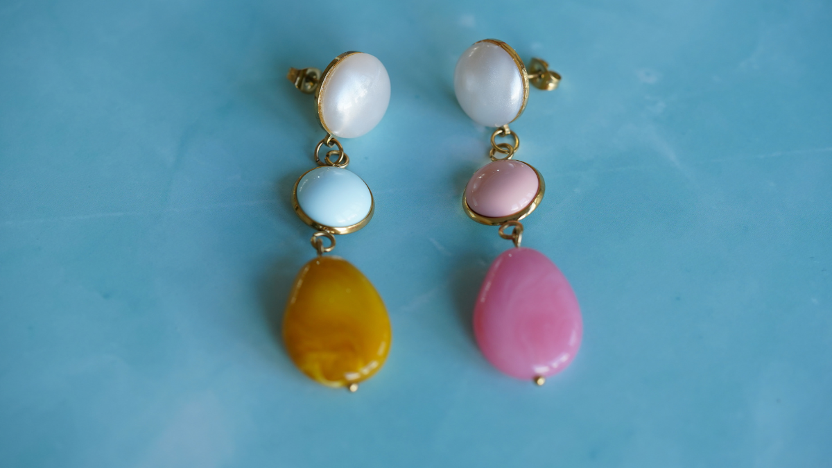 DIY Tutorial: 3 Earring Designs with Beads and Resin Cabochons : Step 6 DIY Tutorial: 3 Earring Designs with Beads and Resin Cabochons : Step 6