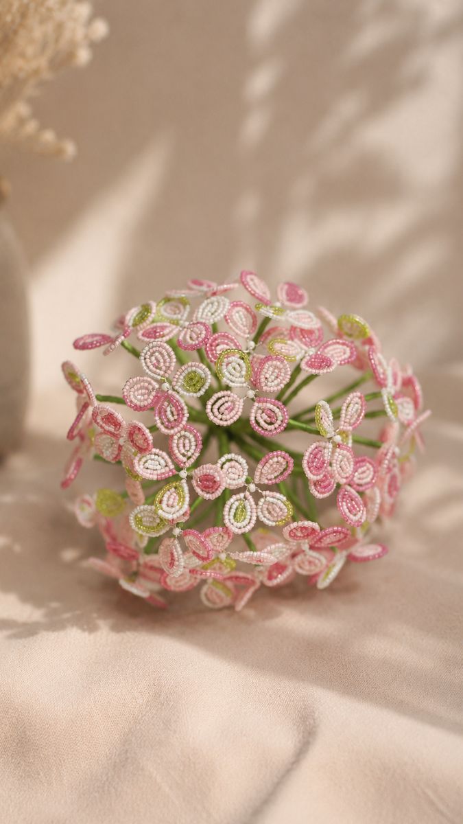 Schema  Miyuki Seed Bead Flower - Hydrangea