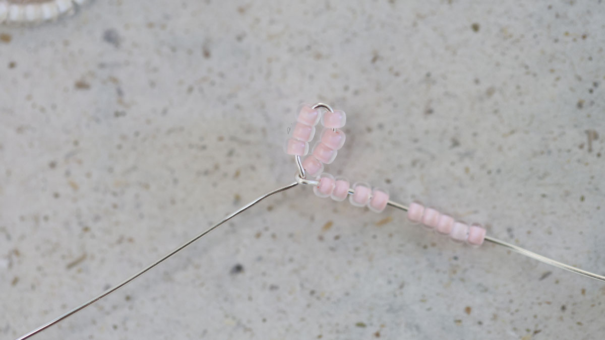 Miyuki Seed Bead Flower - Hydrangea : Step 2