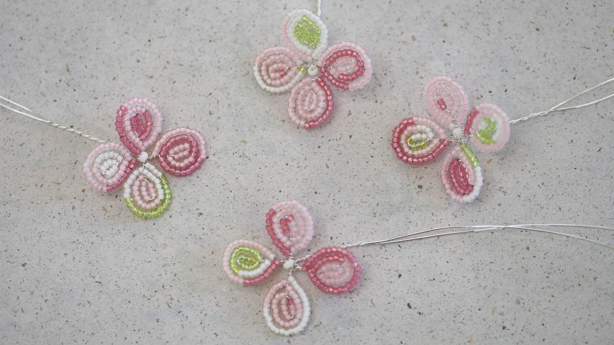 Miyuki Seed Bead Flower - Hydrangea : Step 11