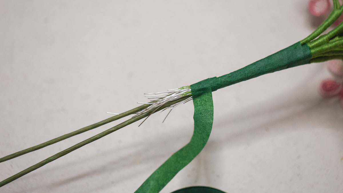 Miyuki Seed Bead Flower - Hydrangea : Step 22