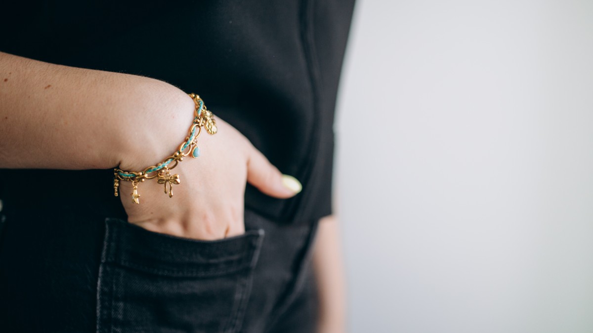 Schema Charm bracelet with cord Schema Charm bracelet with cord