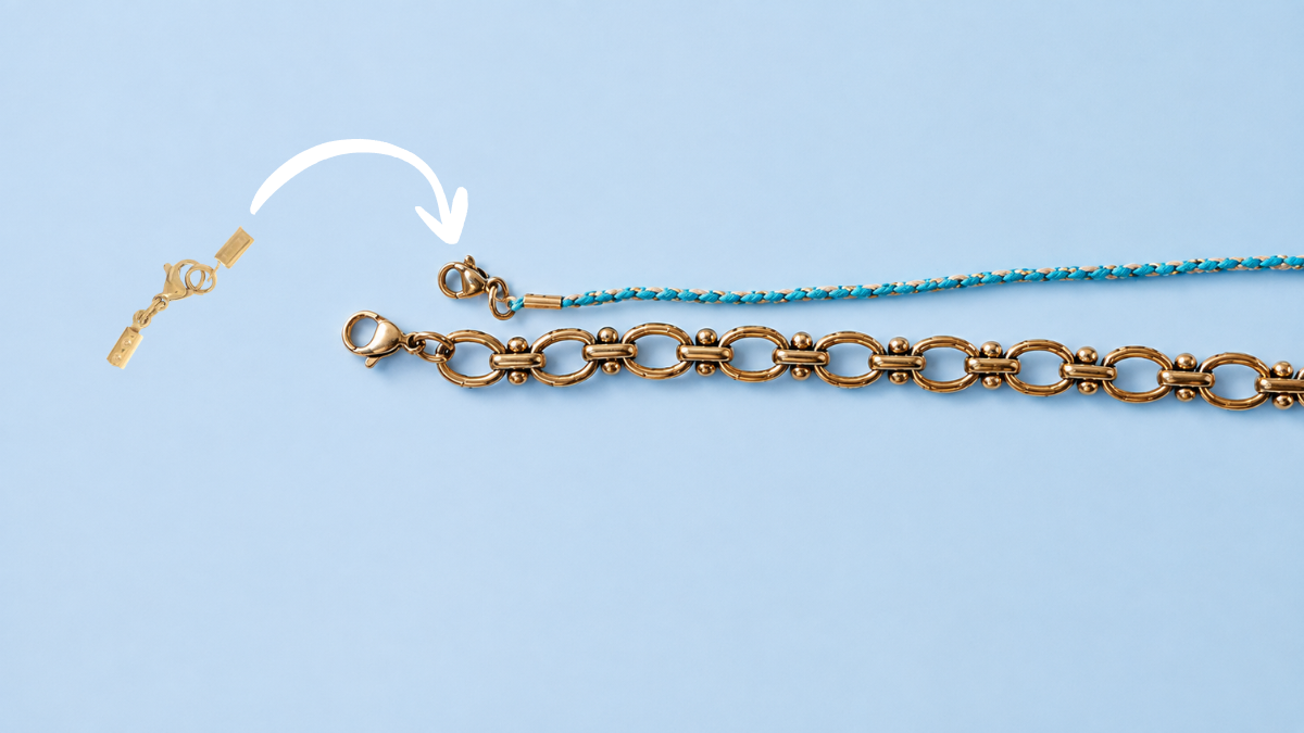Charm bracelet with cord : Step 2 Charm bracelet with cord : Step 2