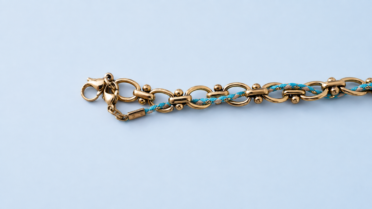 Charm bracelet with cord : Step 3 Charm bracelet with cord : Step 3