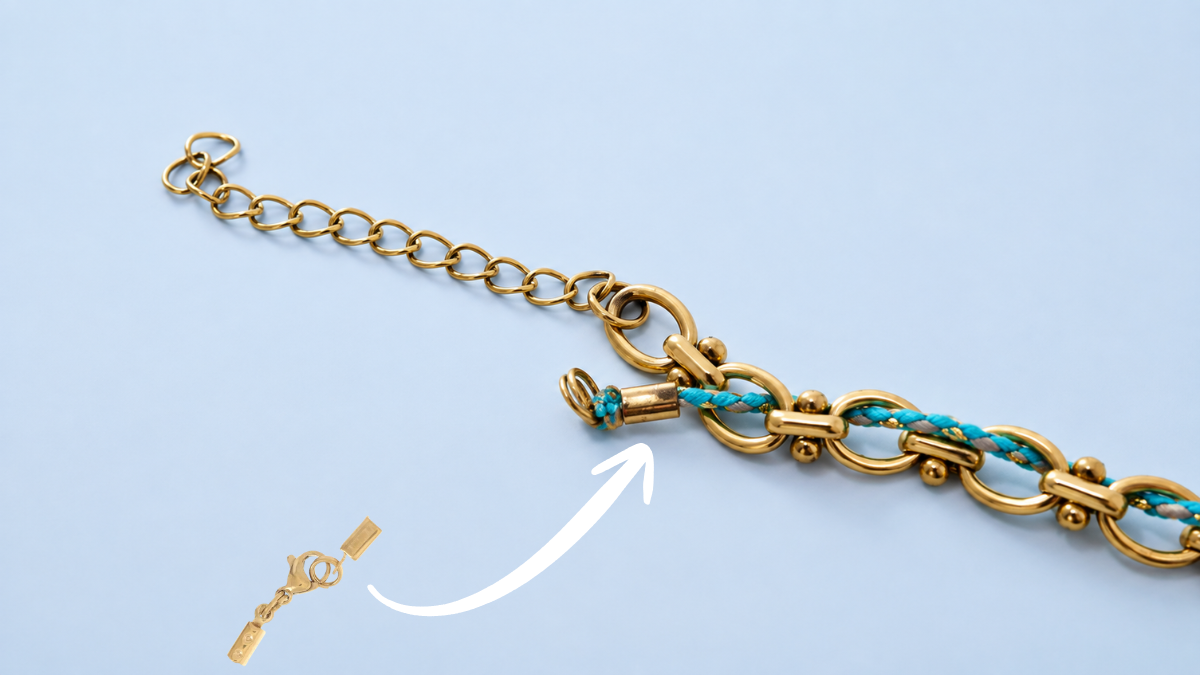 Charm bracelet with cord : Step 4 Charm bracelet with cord : Step 4
