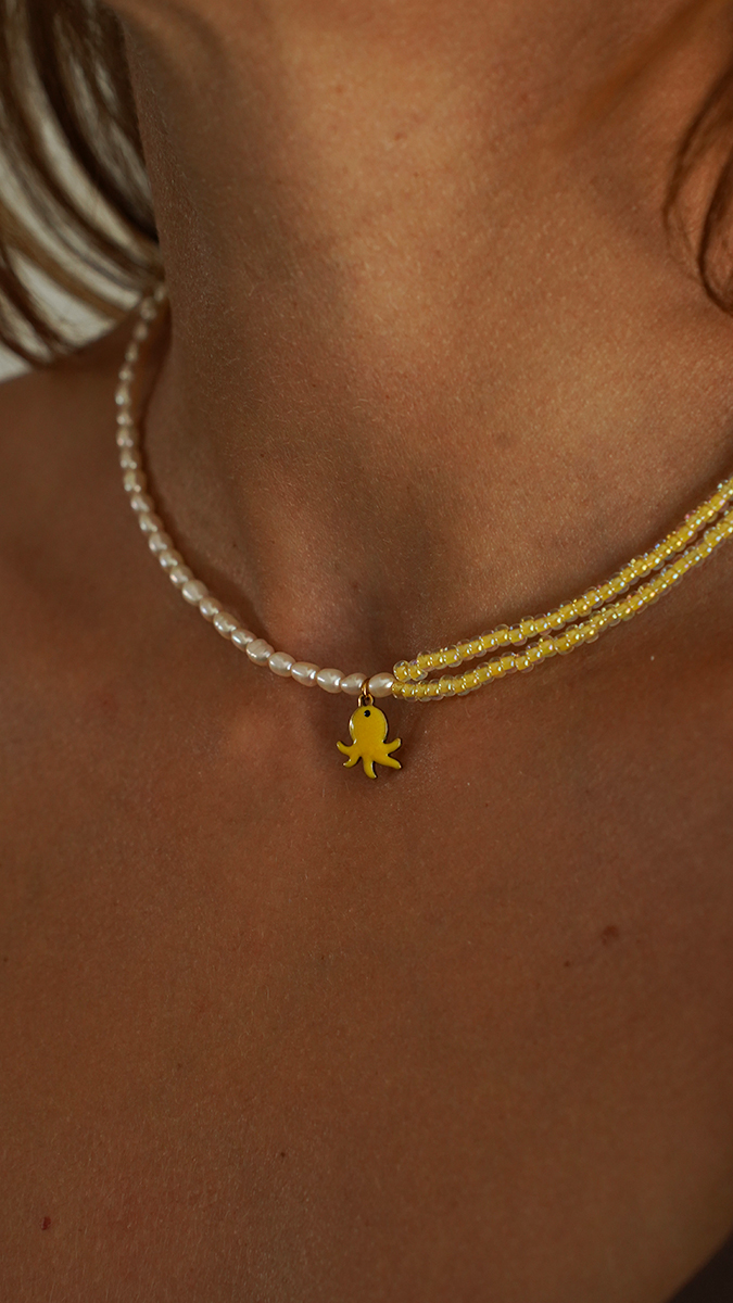 DIY Necklace with Miyuki Beads and Freshwater Pearls