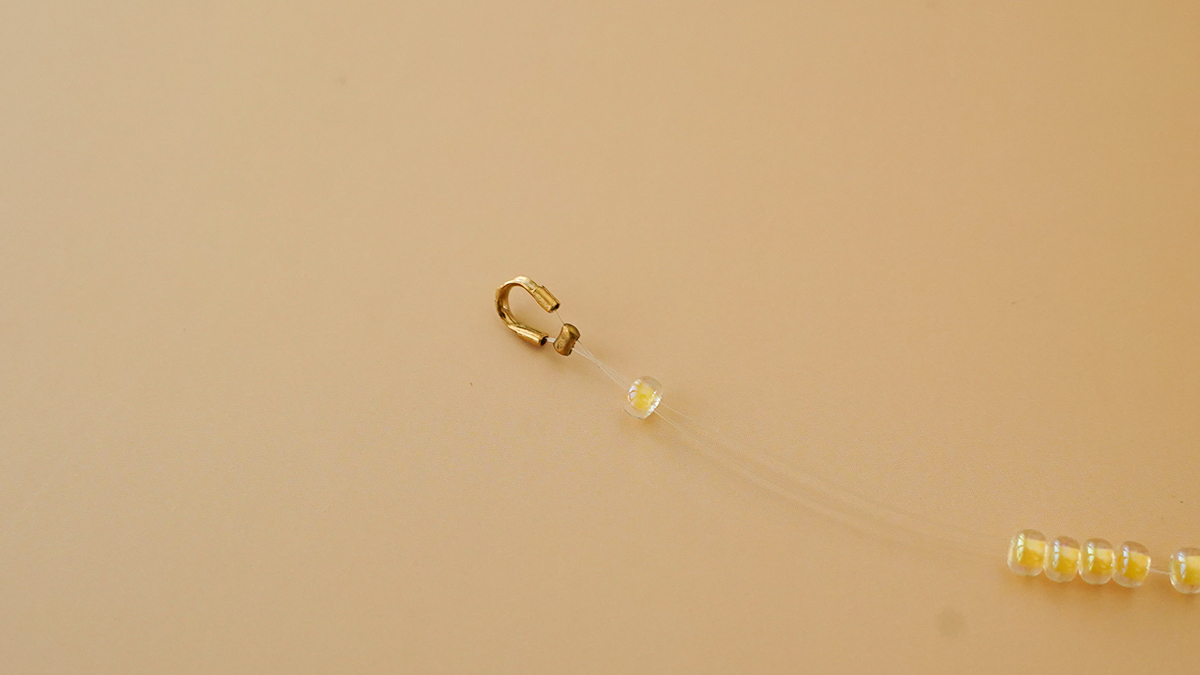 DIY Necklace with Miyuki Beads and Freshwater Pearls : Step 1 DIY Necklace with Miyuki Beads and Freshwater Pearls : Step 1