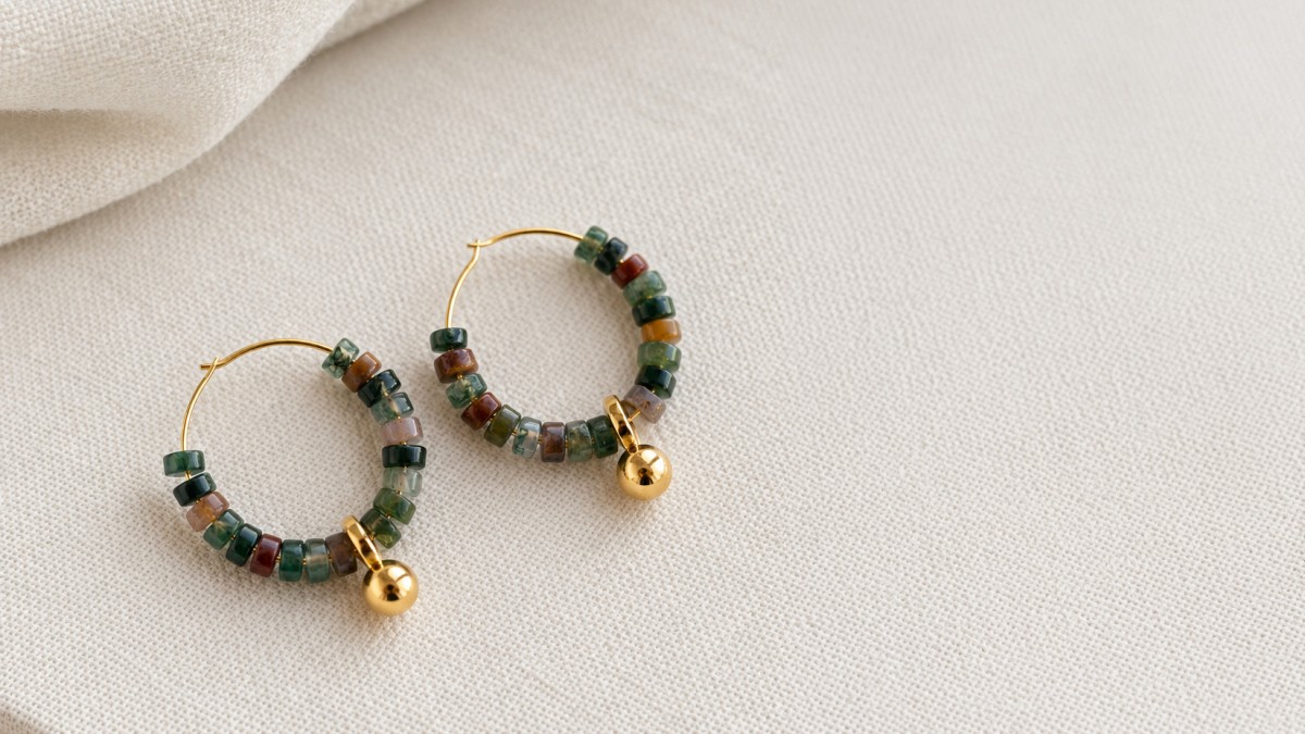 Tutorial: Gemstone Hoop Earrings