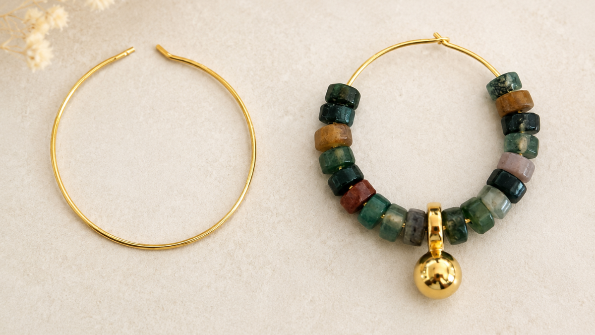 Tutorial: Gemstone Hoop Earrings : Step 2 Tutorial: Gemstone Hoop Earrings : Step 2