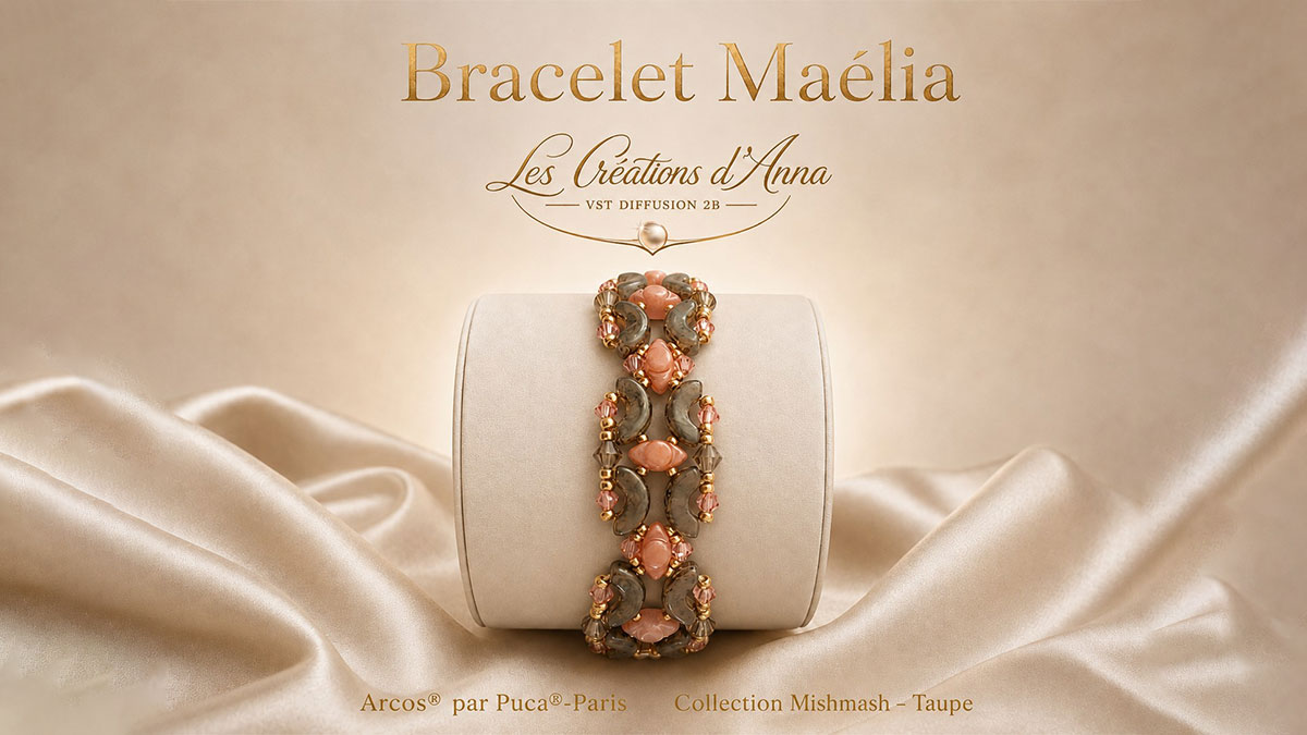 Schema  Maelia Bracelet by Les créations d'Anna®
