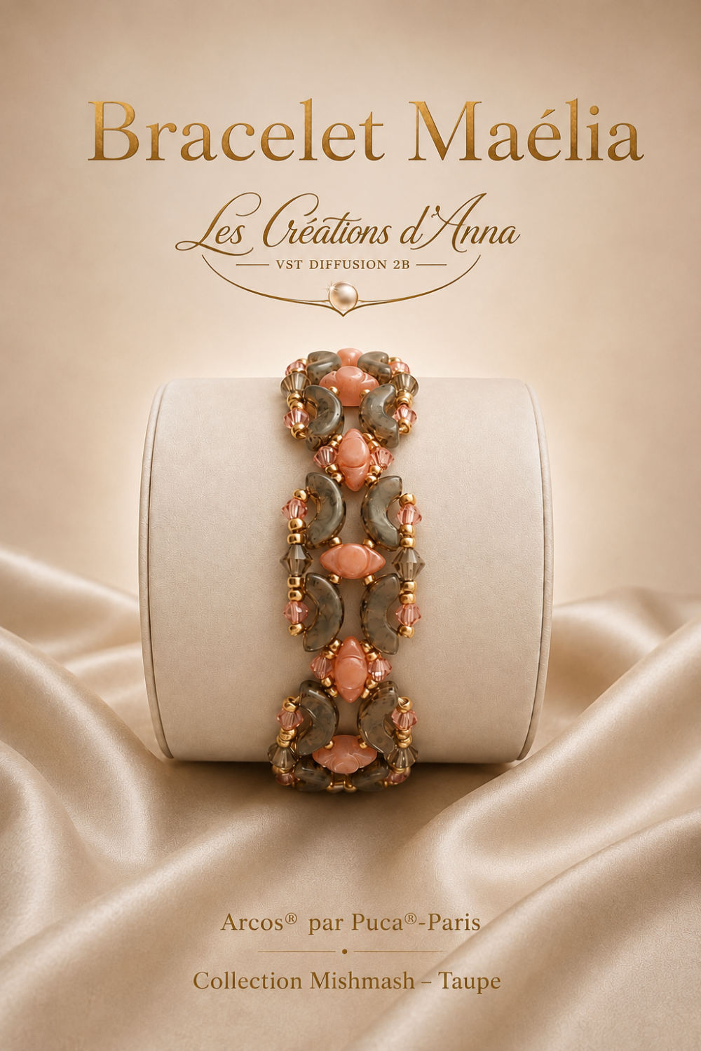 Schema  Maelia Bracelet by Les créations d'Anna®