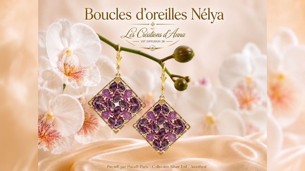 Schema  Nelya Earrings by Les créations d'Anna®