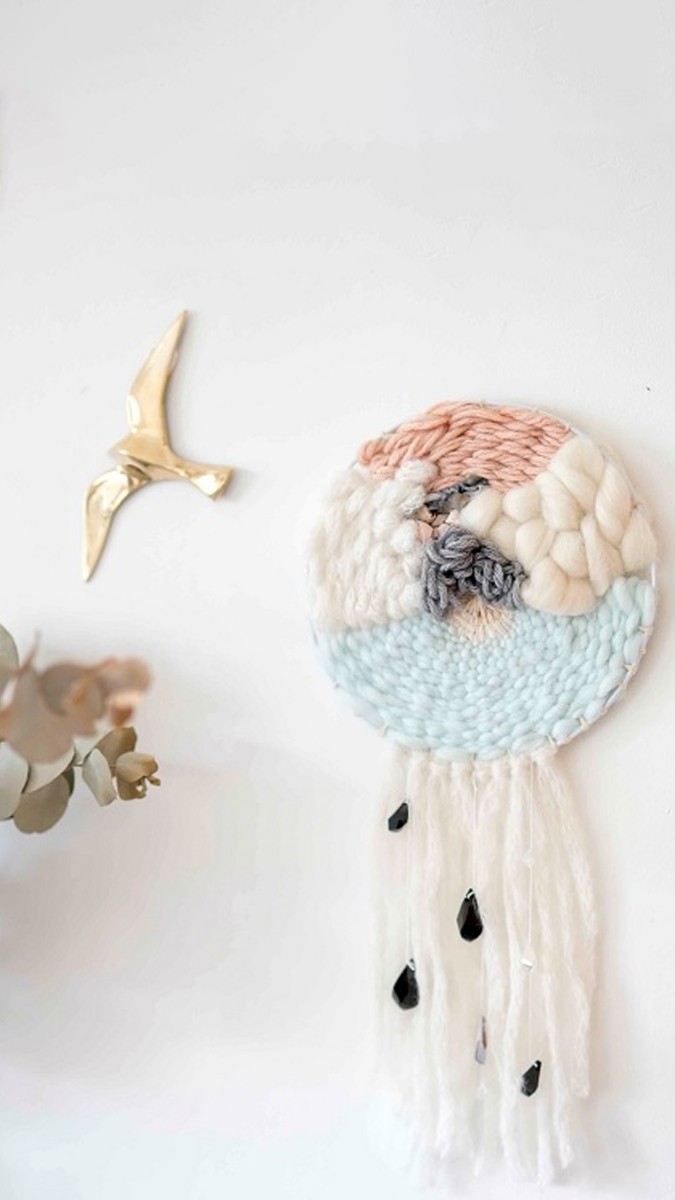 Schema  Round wall weaving by Julie Robert