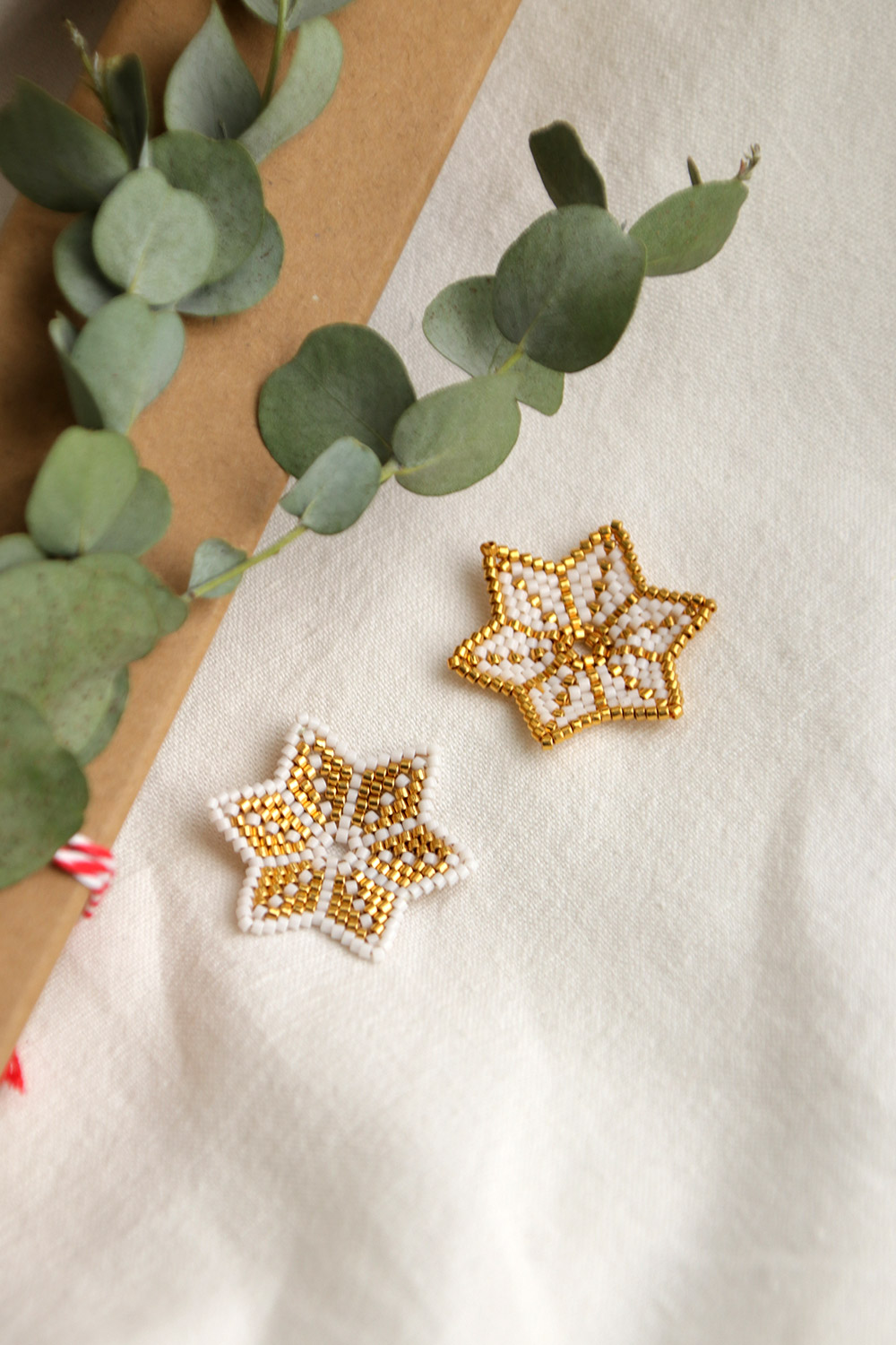 Schema  DIY Japanese Star In Circular Peyote Weaving Miyuki Delicas Beads