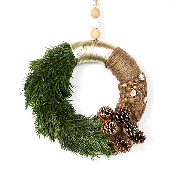Schema  DIY natural Christmas wreath